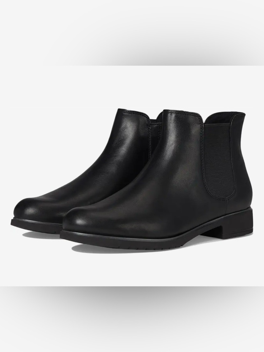Munro Women’s Leighton Black Leather Chelsea Boots Size 9N Fall Comfy Classic